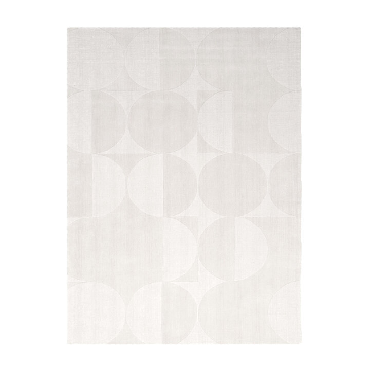 Tapis en laine - Giselle Circles Blanc - 1