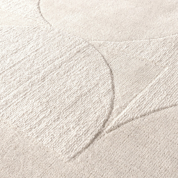 Tapis en laine - Giselle Circles Blanc - 3