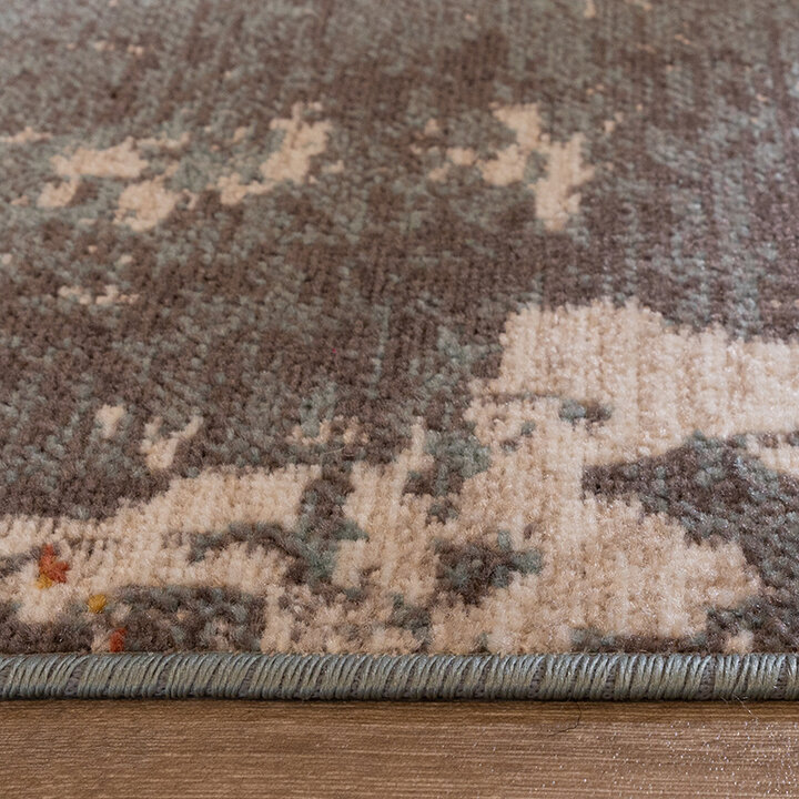 Tapis moderne - Bush Turquoise/Crème - 4