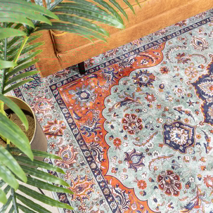 Tapis vintage - Imagine Medaillon Vert - 4