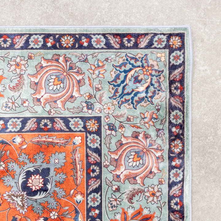 Tapis vintage - Imagine Medaillon Vert - 5