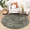 Tapis rond en jute pour l'extérieur - Clean Vert - thumbnail