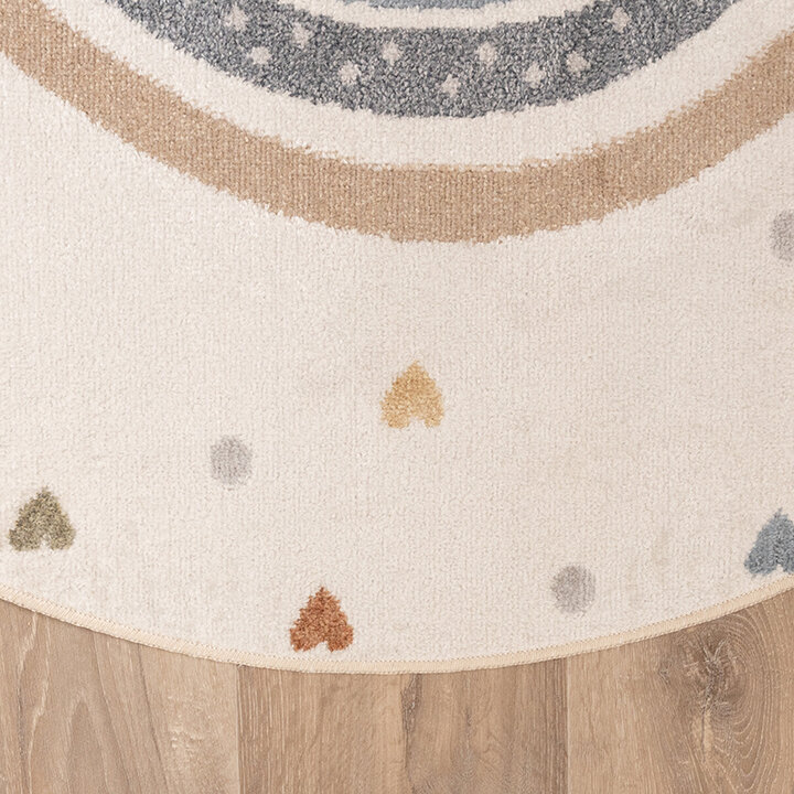 Tapis rond en jute pour l'extérieur - Ravi Rainbow Multicolore - 5
