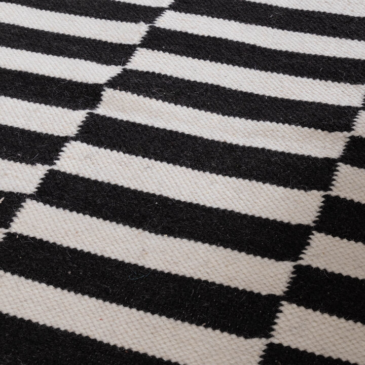 Couloir lavable - Dazzle Blocks Noir/Blanc - 4