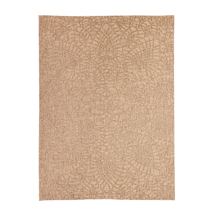 Tapis en sisal - Dunes Mandala Marron - 1