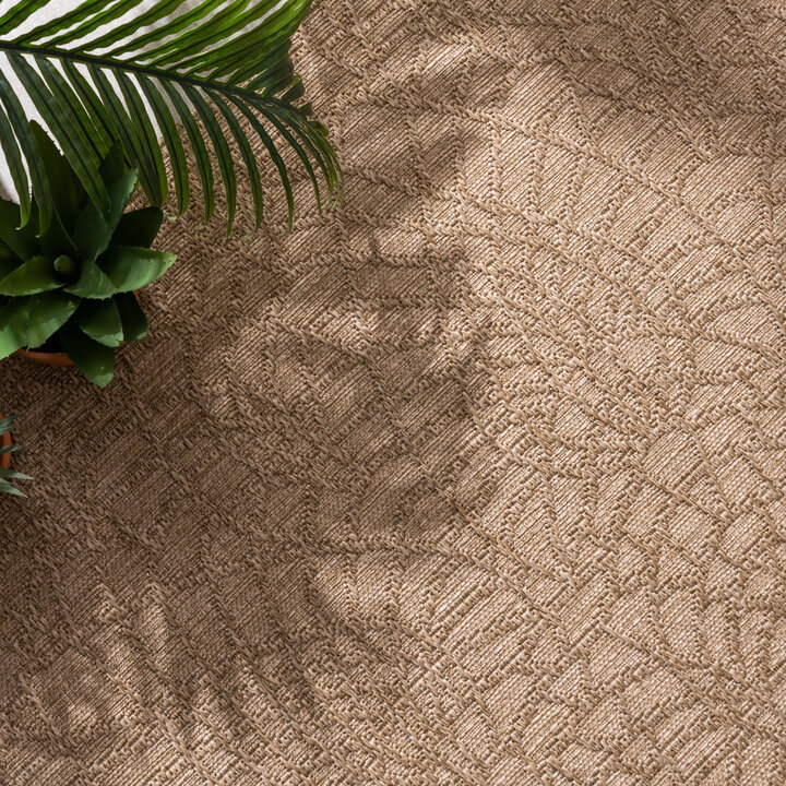 Tapis en sisal - Dunes Mandala Marron - 2