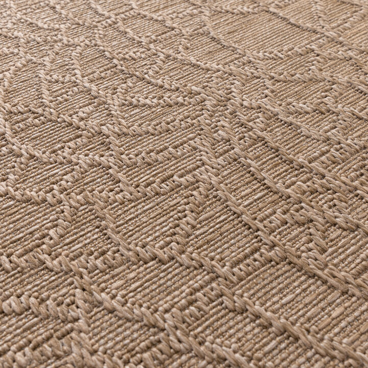 Tapis en sisal - Dunes Mandala Marron - 3
