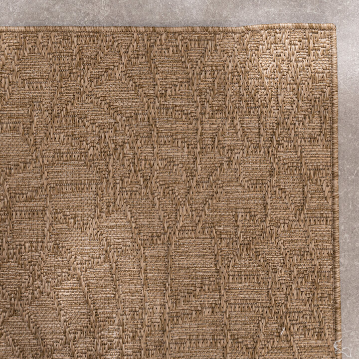 Tapis en sisal - Dunes Mandala Marron - 4