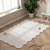 Tapis lavable - Cloudy Stippen Blanc - thumbnail