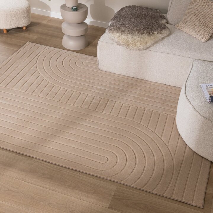 Tapis moderne intérieur et extérieur - Charm Arches Beige