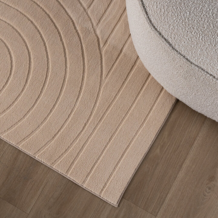 Tapis moderne intérieur et extérieur - Charm Arches Beige - 3