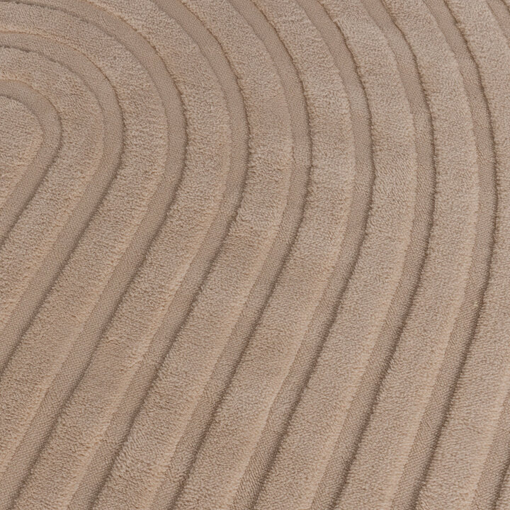 Tapis moderne intérieur et extérieur - Charm Curves Beige - 4