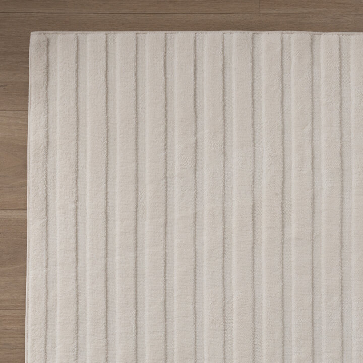 Tapis moderne intérieur et extérieur - Charm Curves Blanc - 5