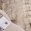 Sous-tapis antidérapant rond - Xavier Scratch Taupe/Gris - thumbnail 2