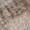 Sous-tapis antidérapant rond - Xavier Scratch Taupe/Rouge - thumbnail 3
