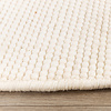 Tapis ovale en laine - Feline Blanc - thumbnail 4