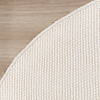 Tapis ovale en laine - Feline Blanc - thumbnail 5