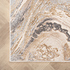 Tapis organique en laine - Leonore Noce Crème/Marron - thumbnail 3