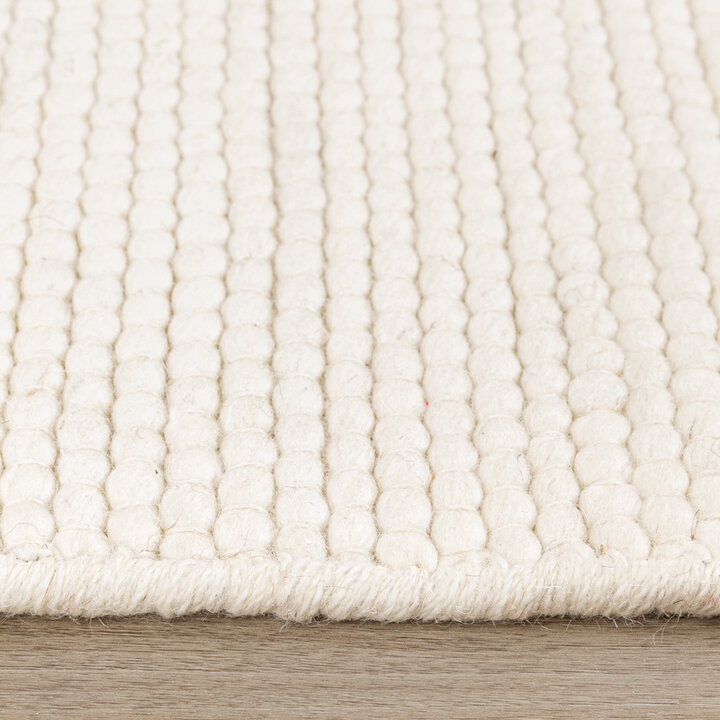 Tapis abstrait lavable - Feline Blanc - 4