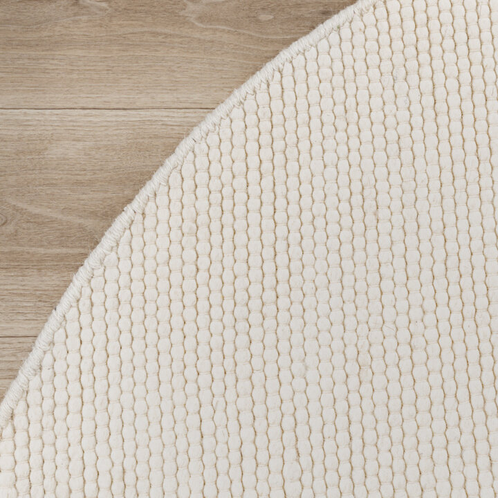 Tapis abstrait lavable - Feline Blanc - 5