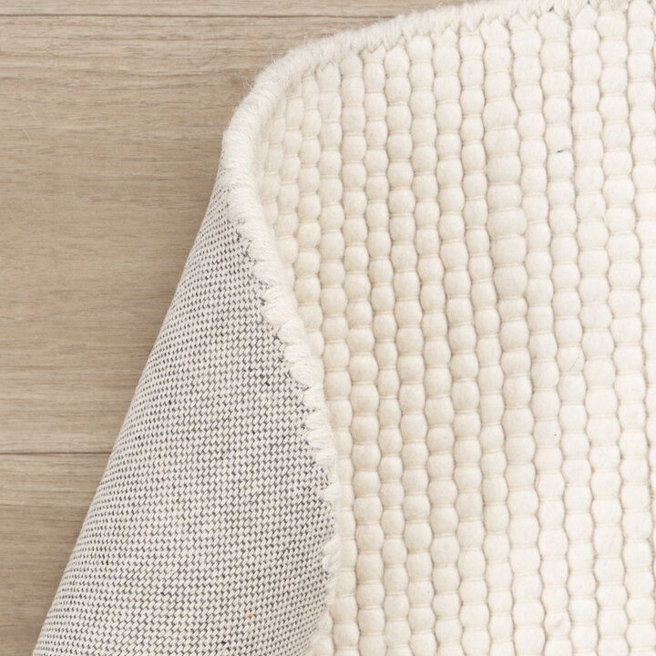 Tapis abstrait lavable - Feline Blanc - 6