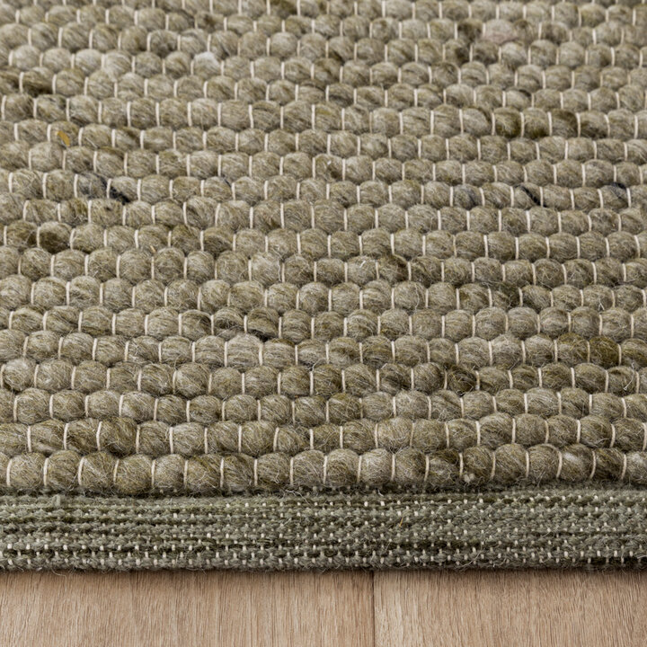 Tapis en laine - Feline Vert Olive/Mélangé - 5