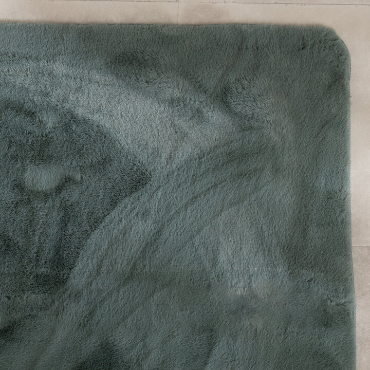 Tapis d'extérieur rond à fleurs - Cody Vert - 3