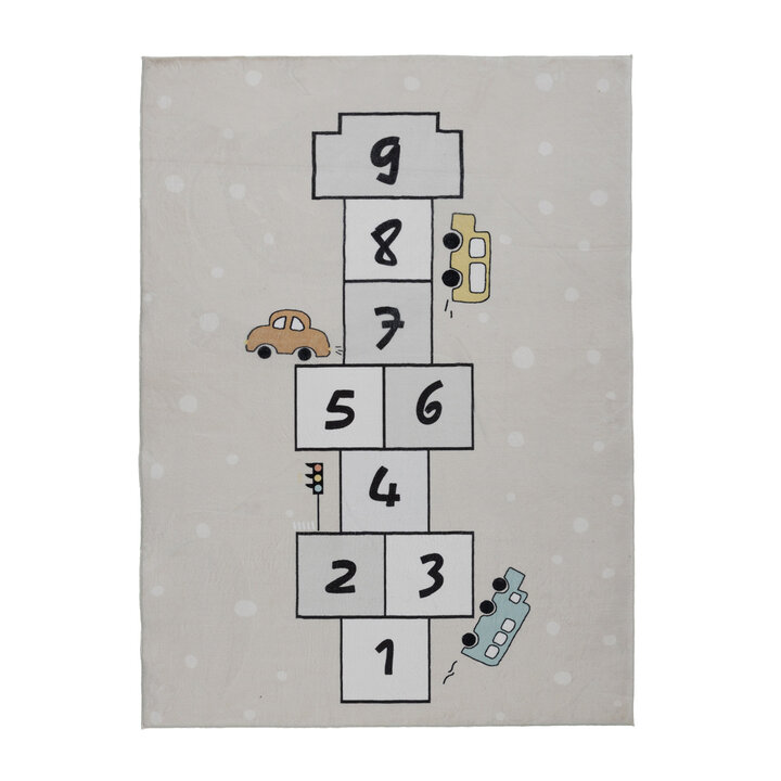 Tapis d'extérieur à fleurs - Ruby Auto Beige - 1