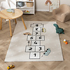 Tapis d'extérieur à fleurs - Ruby Auto Beige - thumbnail 2