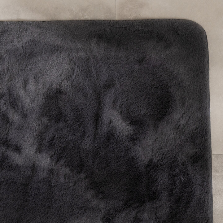 Tapis d'extérieur rond à fleurs - Cody Anthracite - 3