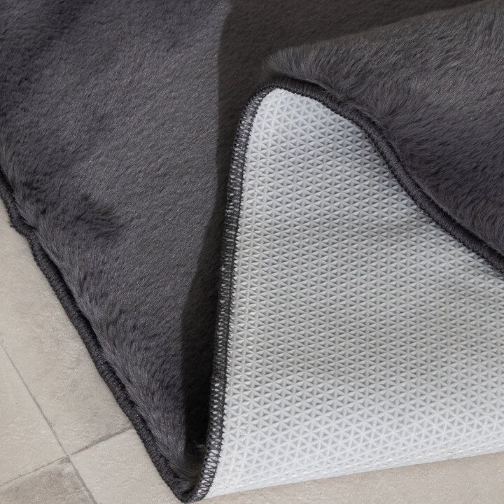 Tapis d'extérieur rond à fleurs - Cody Anthracite - 5