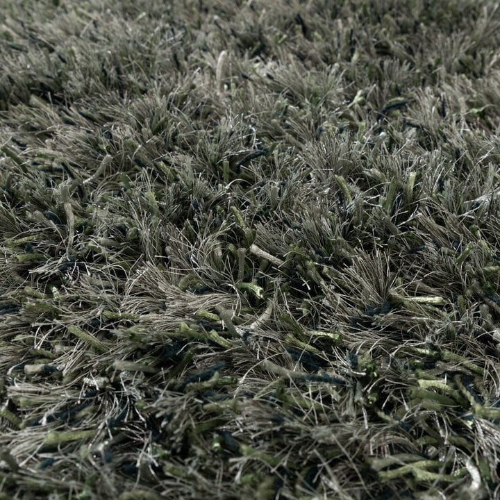 Tapis shaggy ovale - Grace Vert - 3