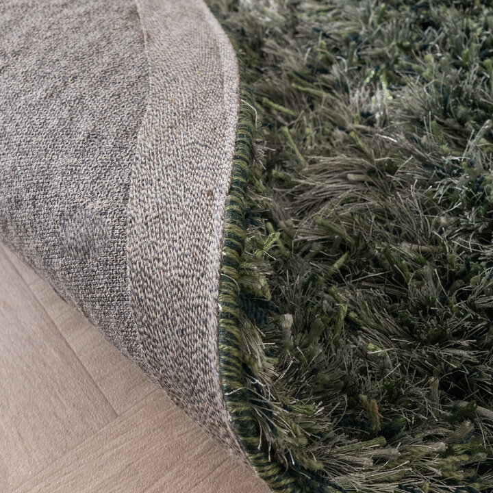 Tapis shaggy ovale - Grace Vert - 6