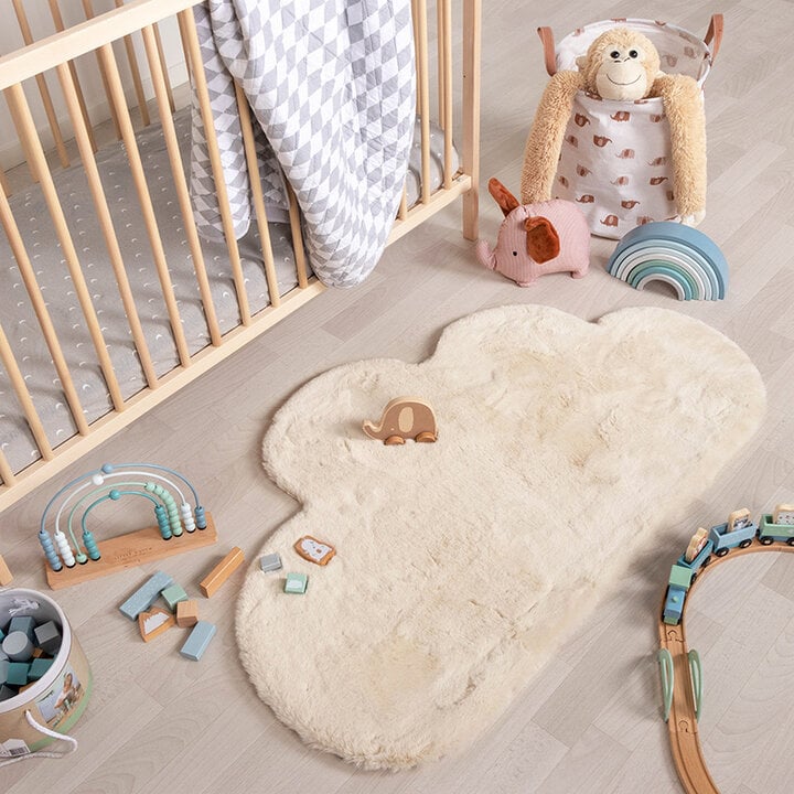 Tapis pour enfants - Huggy Wolk Crème