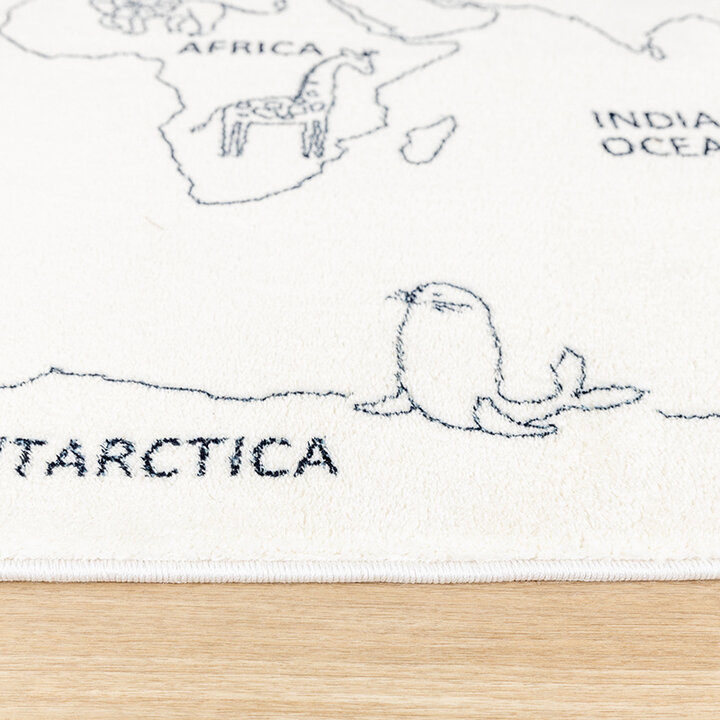 Tapis pour enfants - Globe Crème - 5