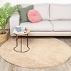 Tapis rond à poils longs - Lofty Beige - thumbnail