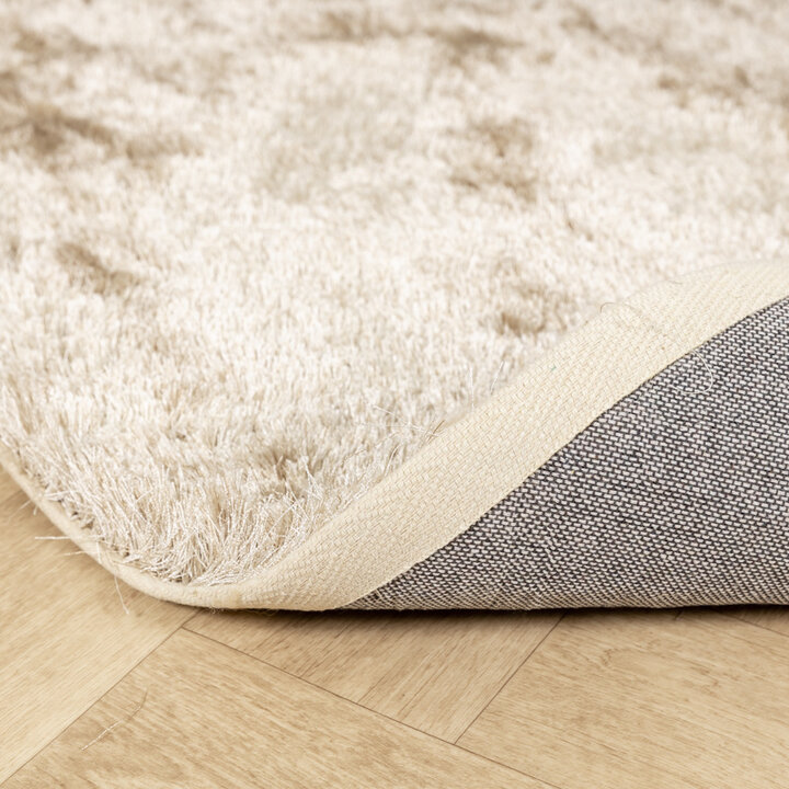 Tapis rond à poils longs - Glorious Champagne/Crème - 6