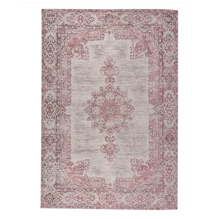 Tapis vintage - Dreams Gris/Rose - 1