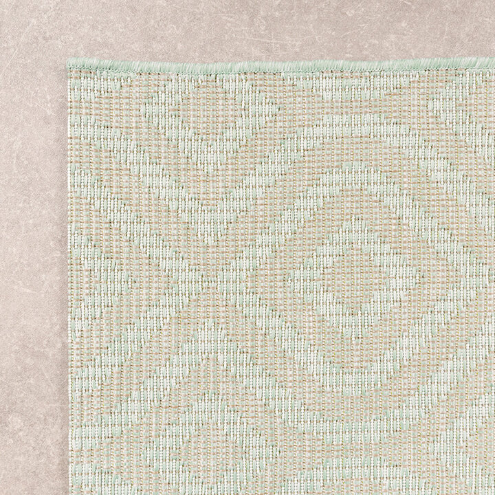 Tapis d'extérieur carré - Summer Retro Menthe - 6