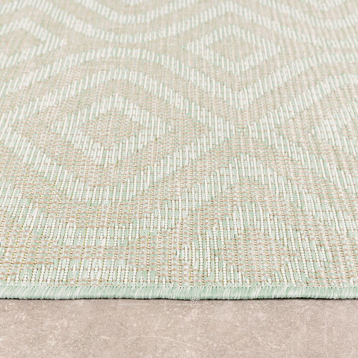 Tapis d'extérieur carré - Summer Retro Menthe - 7