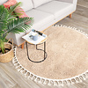 Tapis rond à poils longs - Lofty Fringe Beige - thumbnail 3