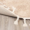 Tapis rond à poils longs - Lofty Fringe Beige - thumbnail 5
