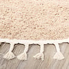 Tapis rond à poils longs - Lofty Fringe Beige - thumbnail 6