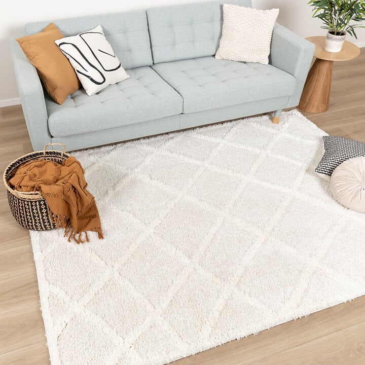 Tapis moderne intérieur et extérieur - Lova Lines Crème