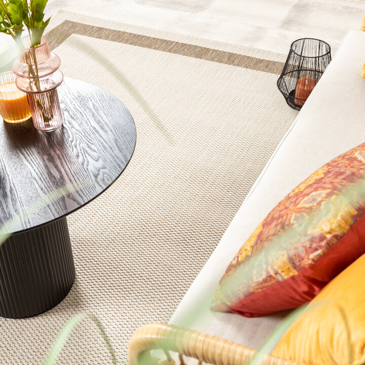 Tapis d'extérieur en jute - Nomad Edge Crème - 3