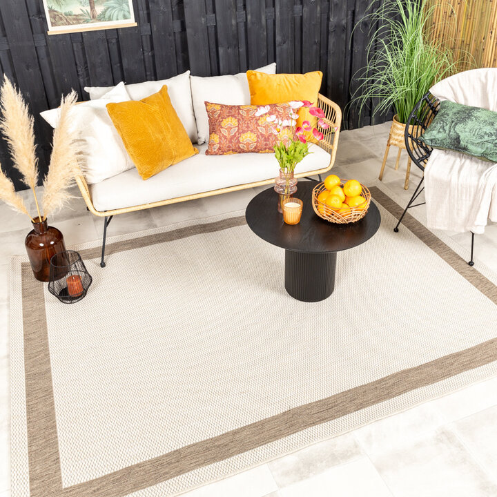 Tapis d'extérieur en jute - Nomad Edge Crème - 4