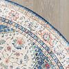 Tapis vintage rond - Azara Bleu Clair - thumbnail 4
