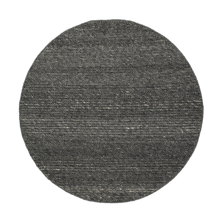 Tapis en laine rond - Feline Anthracite/Mélangé - 1