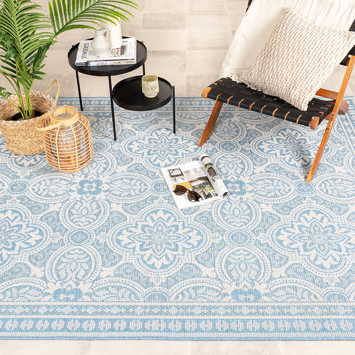 Tapis d'extérieur - Summer Oriental Bleu Clair - 3