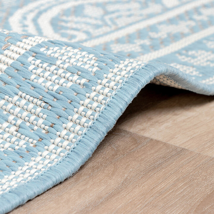 Tapis d'extérieur - Summer Oriental Bleu Clair - 5